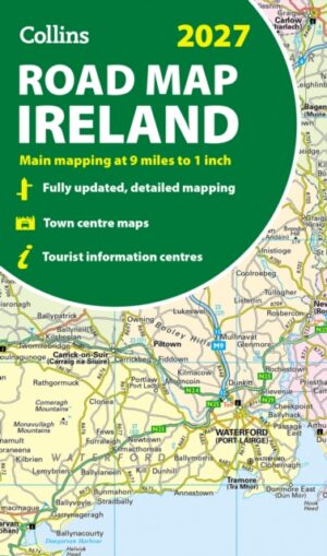 Collins Road Map of Ireland 2027 (Folded map) : Clear, Easy-to-Read Mapping